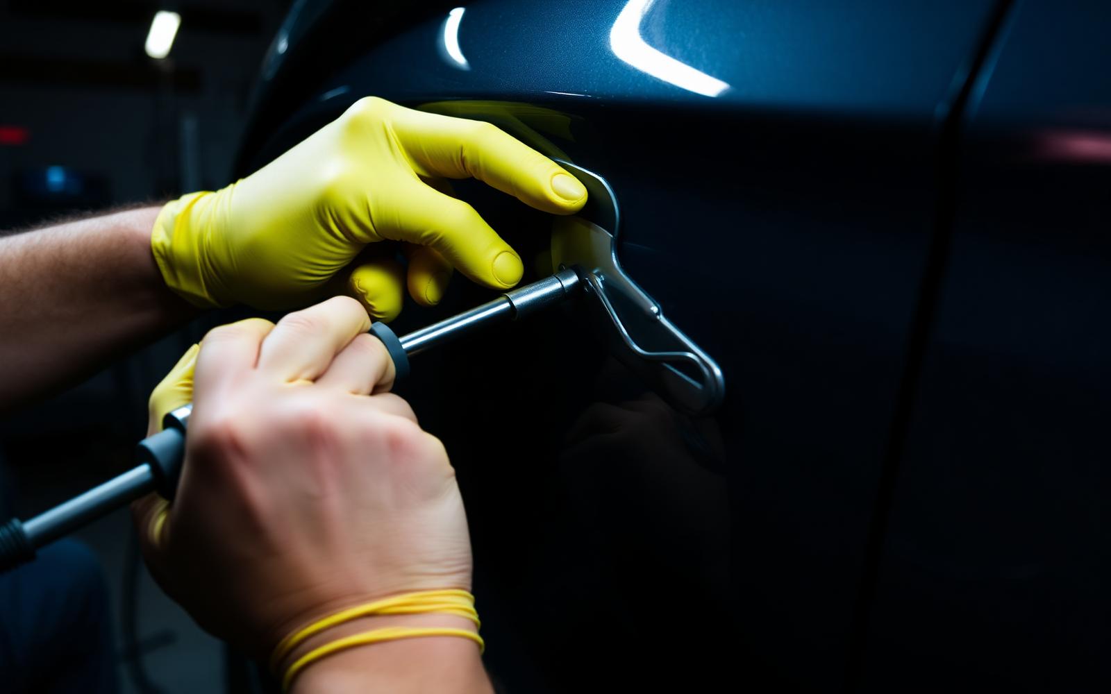 PDR technician at work